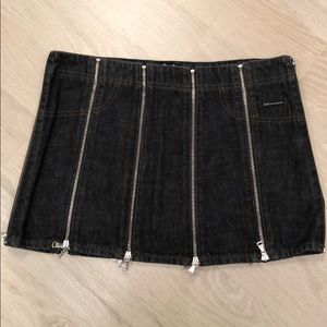 Dolce & Gabbana Jean Zipper Skirt